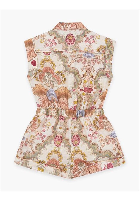 Tuta con stampa ZIMMERMANN KIDS | 1367YRS263WALLPAPER FLORAL CREAM